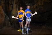 2 May 2018; Jason McCarthy of Clare with Paudie Feehan of Tipperary  at the launch of the Bord Gáis Energy GAA Hurling U21 All-Ireland Championship at Mitchelstown Caves in Cork. The 2018 campaign begins on May 7th with Clare hosting current holders Limerick in Ennis. Follow all of the action at #HurlingToTheCore. Photo by Eóin Noonan/Sportsfile