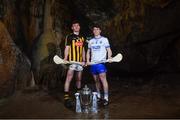 2 May 2018; Richie Leahy of Kilkenny with Peter Hogan of Waterford at the launch of the Bord Gáis Energy GAA Hurling U21 All-Ireland Championship at Mitchelstown Caves in Cork. The 2018 campaign begins on May 7th with Clare hosting current holders Limerick in Ennis. Follow all of the action at #HurlingToTheCore. Photo by Eóin Noonan/Sportsfile