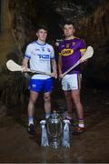 2 May 2018; Peter Hogan of Waterford with Rory O'Connor of Wexford at the launch of the Bord Gáis Energy GAA Hurling U21 All-Ireland Championship at Mitchelstown Caves in Cork. The 2018 campaign begins on May 7th with Clare hosting current holders Limerick in Ennis. Follow all of the action at #HurlingToTheCore. Photo by Eóin Noonan/Sportsfile