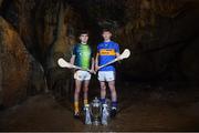 2 May 2018; Ryan Elliot of Antrim with Paudie Feehan of Tipperary at the launch of the Bord Gáis Energy GAA Hurling U21 All-Ireland Championship at Mitchelstown Caves in Cork. The 2018 campaign begins on May 7th with Clare hosting current holders Limerick in Ennis. Follow all of the action at #HurlingToTheCore. Photo by Eóin Noonan/Sportsfile