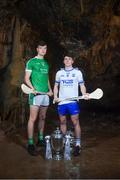 2 May 2018; Kyle Hayes of Limerick with Peter Hogan of Waterford at the launch of the Bord Gáis Energy GAA Hurling U21 All-Ireland Championship at Mitchelstown Caves in Cork. The 2018 campaign begins on May 7th with Clare hosting current holders Limerick in Ennis. Follow all of the action at #HurlingToTheCore. Photo by Eóin Noonan/Sportsfile