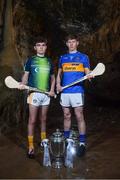 2 May 2018; Ryan Elliot of Antrim with Paudie Feehan of Tipperary at the launch of the Bord Gáis Energy GAA Hurling U21 All-Ireland Championship at Mitchelstown Caves in Cork. The 2018 campaign begins on May 7th with Clare hosting current holders Limerick in Ennis. Follow all of the action at #HurlingToTheCore. Photo by Eóin Noonan/Sportsfile