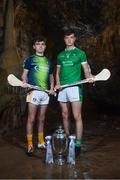 2 May 2018; Ryan Elliot of Antrim with Kyle Hayes of Limerick at the launch of the Bord Gáis Energy GAA Hurling U21 All-Ireland Championship at Mitchelstown Caves in Cork. The 2018 campaign begins on May 7th with Clare hosting current holders Limerick in Ennis. Follow all of the action at #HurlingToTheCore. Photo by Eóin Noonan/Sportsfile