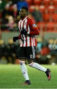 16 April 2018; John Cofie of Derry City during the SSE Airtricity League Premier Division match between Derry City and Bohemians at the Brandywell Stadium in Derry. Photo by Oliver McVeigh/Sportsfile