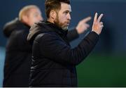 27 April 2018; Shamrock Rovers head coach Stephen Bradley during the SSE Airtricity League Premier Division match between Derry City and Shamrock Rovers at Brandywell Stadium, in Derry.  Photo by Oliver McVeigh/Sportsfile