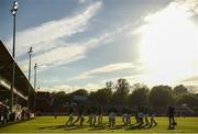 4 May 2018; Shamrock Rovers players warm up prior to the SSE Airtricity League Premier Division match between St Patrick's Athletic and Shamrock Rovers at Richmond Park in Dublin. Photo by Eóin Noonan/Sportsfile