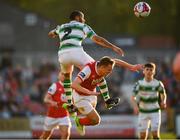 4 May 2018; Ethan Boyle of Shamrock Rovers in action against Jamie Lennon of St Patrick's Athletic during the SSE Airtricity League Premier Division match between St Patrick's Athletic and Shamrock Rovers at Richmond Park in Dublin. Photo by Eóin Noonan/Sportsfile