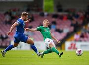 5 April 2018; Conor McCormack of Cork City in action against Conor Clifford of Limerick  during the SSE Airtricity League Premier Division between Cork City and Limerick at Turners Cross in Cork. Photo by Eóin Noonan/Sportsfile