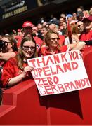 5 May 2018; Munster supporter Tiegan Burke prior to the Guinness PRO14 semi-final play-off match between Munster and Edinburgh at Thomond Park in Limerick. Photo by David Fitzgerald/Sportsfile
