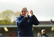 5 April 2018; Cork City manager John Caulfield acknowledges supporters  following the SSE Airtricity League Premier Division between Cork City and Limerick at Turners Cross in Cork. Photo by Eóin Noonan/Sportsfile