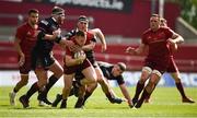 5 May 2018; Rory Scannell of Munster is tackled by Stuart McInally of Edinburgh during the Guinness PRO14 semi-final play-off match between Munster and Edinburgh at Thomond Park in Limerick. Photo by David Fitzgerald/Sportsfile