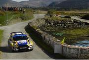 5 May 2018; Josh Moffett and Andy Hayes in a (Ford Fiesta R5) during Day One of the 2018 Cartell.ie Rally of the Lakes, at Special Stage 8 Killmackillogue, Killarney, Co Kerry. Photo by Philip Fitzpatrick/Sportsfile