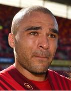 5 May 2018; Simon Zebo of Munster following the Guinness PRO14 semi-final play-off match between Munster and Edinburgh at Thomond Park in Limerick. Photo by David Fitzgerald/Sportsfile