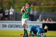 5 May 2018;  iBarry Coffey of The Republic of Ireland in action during the UEFA U17 Championship Final match between Republic of Ireland and Belgium at Loughborough University Stadium in Loughborough, England. Photo by Malcolm Couzens/Sportsfile