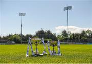 6 May 2018; The Division 1 and Division 2 cups before the Lidl Ladies Football National League Division 2 Final match between Cavan and Tipperary at Parnell Park in Dublin. Photo by Piaras Ó Mídheach/Sportsfile