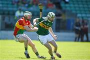 6 May 2018; Padraig Boyle of Kerry in action against Paul Doyle of Carlow during the Joe McDonagh Cup Round 1 match between Carlow and Kerry at Netwatch Cullen Park in Carlow. Photo by Matt Browne/Sportsfile