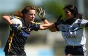 6 May 2018; Gillian O'Brien of Tipperary in action against Rachael Doonan of Cavan during the Lidl Ladies Football National League Division 2 Final match between Cavan and Tipperary at Parnell Park in Dublin. Photo by Piaras Ó Mídheach/Sportsfile