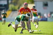 6 May 2018; Jack Goulding of Kerry in action against Alan Corcoran of Carlow during the Joe McDonagh Cup Round 1 match between Carlow and Kerry at Netwatch Cullen Park in Carlow. Photo by Matt Browne/Sportsfile