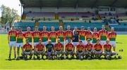 6 May 2018; The Carlow squad before the Joe McDonagh Cup Round 1 match between Carlow and Kerry at Netwatch Cullen Park in Carlow. Photo by Matt Browne/Sportsfile