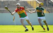 6 May 2018; James Doyle of Carlow in action against John Buckley of Kerry during the Joe McDonagh Cup Round 1 match between Carlow and Kerry at Netwatch Cullen Park in Carlow. Photo by Matt Browne/Sportsfile