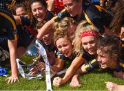 6 May 2018; Tipperary captain Samantha Lambert, centre, and her team-mates celebrate with the cup after the Lidl Ladies Football National League Division 2 Final match between Cavan and Tipperary at Parnell Park in Dublin. Photo by Piaras Ó Mídheach/Sportsfile