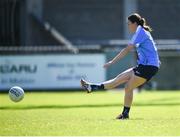 6 May 2018; Sinead Aherne of Dublin scores a goal from a penalty during the Lidl Ladies Football National League Division 1 Final match between Dublin and Mayo at Parnell Park in Dublin. Photo by Tom Beary/Sportsfile
