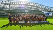 6 May 2018: Lansdowne players celebrate following the Ulster Bank League Division 1 Final match between Lansdowne and Cork Constitution at the Aviva Stadium in Dublin. Photo by David Fitzgerald/Sportsfile