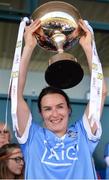 6 May 2018; Dublin captain Sinéad Aherne lifts the cup after the Lidl Ladies Football National League Division 1 Final match between Dublin and Mayo at Parnell Park in Dublin. Photo by Piaras Ó Mídheach/Sportsfile