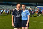 6 May 2018; Dublin's Ciara Trant, left, and Lauren Magee after the Lidl Ladies Football National League Division 1 Final match between Dublin and Mayo at Parnell Park in Dublin. Photo by Piaras Ó Mídheach/Sportsfile
