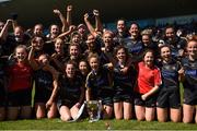 6 May 2018; Tipperary captain Samantha Lambert and her team-mates celebrate with the cup after the Lidl Ladies Football National League Division 2 Final match between Cavan and Tipperary at Parnell Park in Dublin. Photo by Piaras Ó Mídheach/Sportsfile