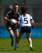 6 May 2018; Aishling Moloney of Tipperary in action against Sinéad Greene of Cavan the Lidl Ladies Football National League Division 2 Final match between Cavan and Tipperary at Parnell Park in Dublin. Photo by Piaras Ó Mídheach/Sportsfile