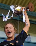 6 May 2018; Tipperary captain Samantha Lambert lifts the cup after the Lidl Ladies Football National League Division 2 Final match between Cavan and Tipperary at Parnell Park in Dublin. Photo by Piaras Ó Mídheach/Sportsfile