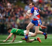 6 May 2018; Kevin O'Grady of New York in action against James Rooney of Leitrim during the Connacht GAA Football Senior Championship Quarter-Final match between New York and Leitrim at McGovern Park at Gaelic Park in New York, USA. Photo by Stephen McCarthy/Sportsfile