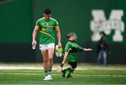 6 May 2018; Emlyn Mulligan of Leitrim leaves the pitch at half time during the Connacht GAA Football Senior Championship Quarter-Final match between New York and Leitrim at McGovern Park at Gaelic Park in New York, USA. Photo by Stephen McCarthy/Sportsfile