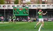 6 May 2018; Shane Quinn of Leitrim celebrates his side's victory following the Connacht GAA Football Senior Championship Quarter-Final match between New York and Leitrim at Gaelic Park in New York, USA. Photo by Stephen McCarthy/Sportsfile