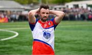 6 May 2018; A dejected David Freeman of New York following the Connacht GAA Football Senior Championship Quarter-Final match between New York and Leitrim at McGovern Park at Gaelic Park in New York, USA. Photo by Stephen McCarthy/Sportsfile