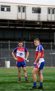 6 May 2018; Dejected New York players Kieran Fitzgibbon, right, and Matthew Queenan following the Connacht GAA Football Senior Championship Quarter-Final match between New York and Leitrim at McGovern Park at Gaelic Park in New York, USA. Photo by Stephen McCarthy/Sportsfile
