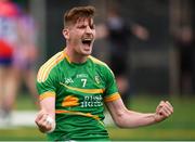 6 May 2018; Shane Quinn of Leitrim celebrates his side's victory following the Connacht GAA Football Senior Championship Quarter-Final match between New York and Leitrim at McGovern Park at Gaelic Park in New York, USA. Photo by Stephen McCarthy/Sportsfile