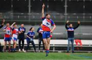 6 May 2018; David Freeman of New York appeals to the officials after his failed scoring attempt moments before the final whistle of the the Connacht GAA Football Senior Championship Quarter-Final match between New York and Leitrim at McGovern Park at Gaelic Park in New York, USA. Photo by Stephen McCarthy/Sportsfile
