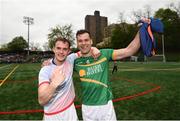 6 May 2018; Micheal McWeeney, left, and Donal Wrynn of Leitrim following the Connacht GAA Football Senior Championship Quarter-Final match between New York and Leitrim at Gaelic Park in New York, USA. Photo by Stephen McCarthy/Sportsfile