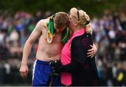 6 May 2018; Shane Hogan of New York is comforted by his mother Fran following defeat in the Connacht GAA Football Senior Championship Quarter-Final match between New York and Leitrim at Gaelic Park in New York, USA. Photo by Stephen McCarthy/Sportsfile