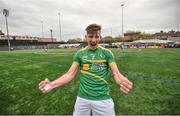 6 May 2018; Shane Quinn of Leitrim celebrates following the Connacht GAA Football Senior Championship Quarter-Final match between New York and Leitrim at Gaelic Park in New York, USA. Photo by Stephen McCarthy/Sportsfile