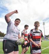 7 May 2018; Enniscorthy players celebrate their side's victory following the U13 plate final match between Enniscorthy and Tullow at the Leinster Rugby Youth Finals Day at Energia Park, in Donnybrook, Dublin. Photo by David Fitzgerald/Sportsfile