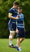 7 May 2018; Luke McGrath and  senior rehabilitation coach Diarmaid Brennan during Leinster Rugby squad training at UCD in Dublin. Photo by Ramsey Cardy/Sportsfile