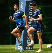 7 May 2018; Joey Carbery and Rob Kearney during Leinster Rugby squad training at UCD in Dublin. Photo by Ramsey Cardy/Sportsfile