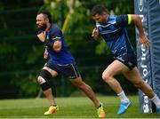 7 May 2018; Isa Nacewa, left, and Rob Kearney during Leinster Rugby squad training at UCD in Dublin. Photo by Ramsey Cardy/Sportsfile