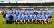 7 May 2018; The Dublin panel prior to the Electric Ireland Leinster GAA Football Minor Championship Round 1 match between Dublin and Louth at Parnell Park in Dublin. Photo by Seb Daly/Sportsfile