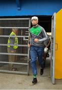 7 May 2018; Kyle Hayes of Limerick leads his side out to the pitch prior to the Bord Gáis Energy Munster GAA Hurling U21 Championship quarter-final match between Clare and Limerick at Cusack Park in Ennis, Clare  Photo by Eóin Noonan/Sportsfile
