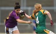 7 May 2018; Catriona Murray of Wexford in action against Sarah Powerdly of Meath during the Lidl Ladies Football National League Division 3 Final match between Meath and Wexford at St Brendan's Park, in Birr, Offaly. Photo by Piaras Ó Mídheach/Sportsfile
