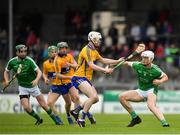 7 May 2018; Kyle Hayes of Limerick in action against Steven Conway of Clare during the Bord Gáis Energy Munster GAA Hurling U21 Championship quarter-final match between Clare and Limerick at Cusack Park in Ennis, Clare. Photo by Eóin Noonan/Sportsfile